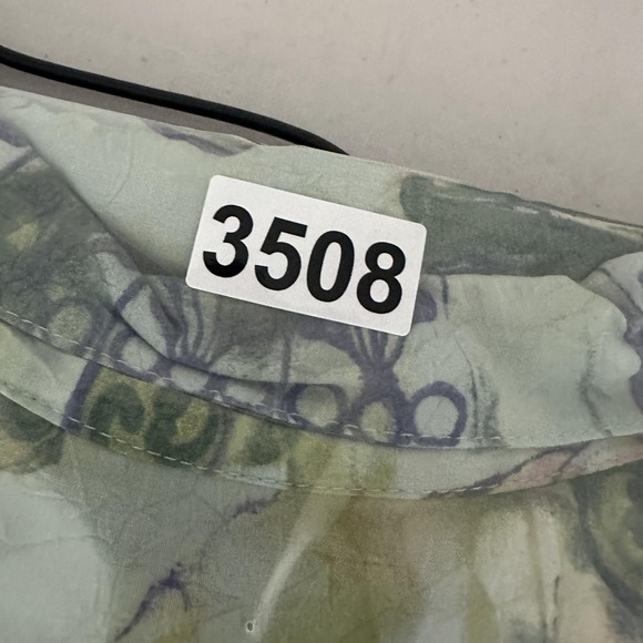 Jams World Shirt Vintage Mens 2XL Green Tropical Hawaiian Floral Button Front - Picture 13 of 14